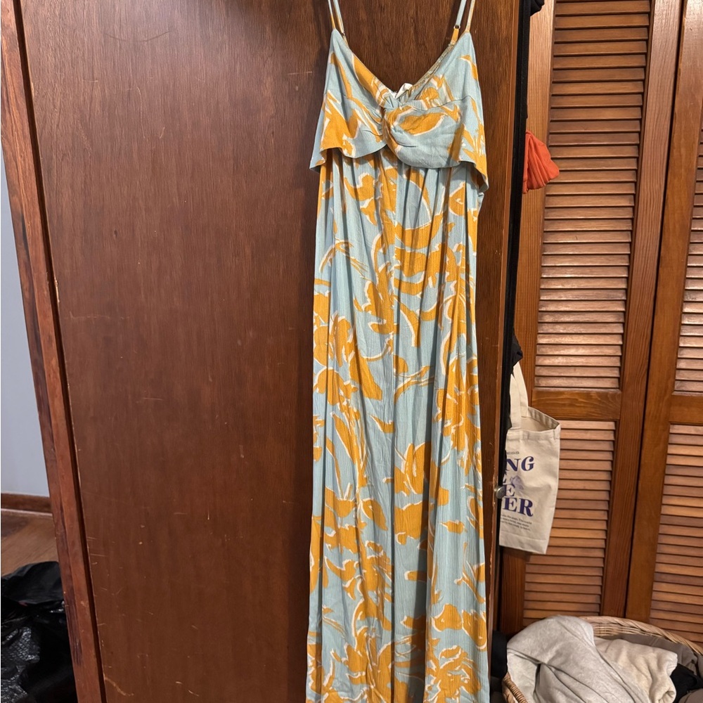 Lush Blue and Yellow Floral jumper